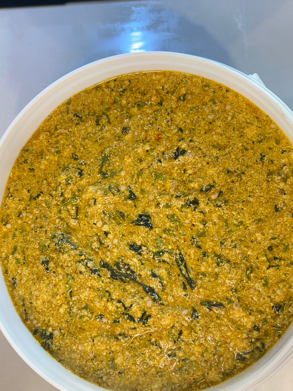 Egusi okra soup