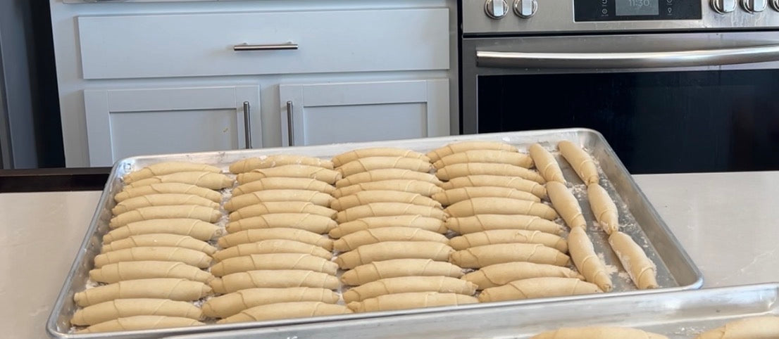 Uncooked Frozen fish rolls